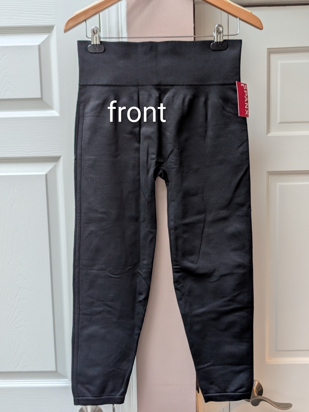 NWT Spanx XL Black Seamless Ankle Leggings